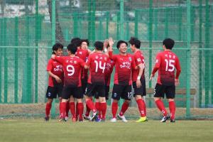 천안시청 축구단, 2-1로 홈 개막전 승리!